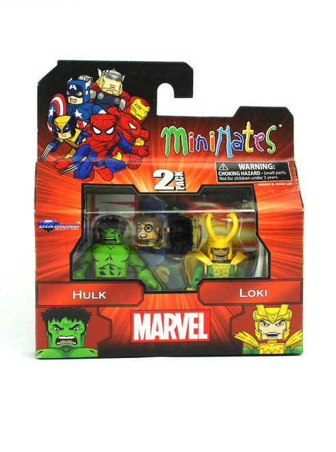Marvel Minimates Hulk & Loki Best of Series 2 Front View