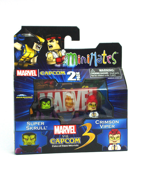 Marvel Minimates Super Skrull & Crimson Viper Marvel Vs. Capcom Front View