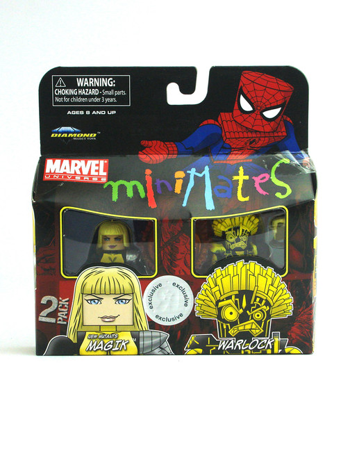 Marvel Minimates New Mutants Magik & Warlock TRU Series 9 Front View