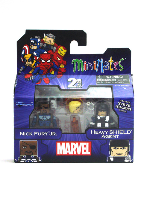 Marvel Minimates Nick Fury Jr. & Heavy SHIELD Agent Series 51 Front View