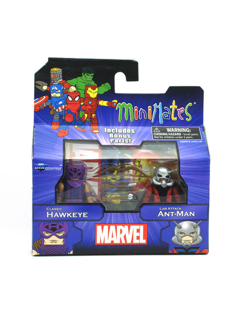 Marvel Minimates Classic Hawkeye & Lab Attack Ant-Man Greatest Hits Front View