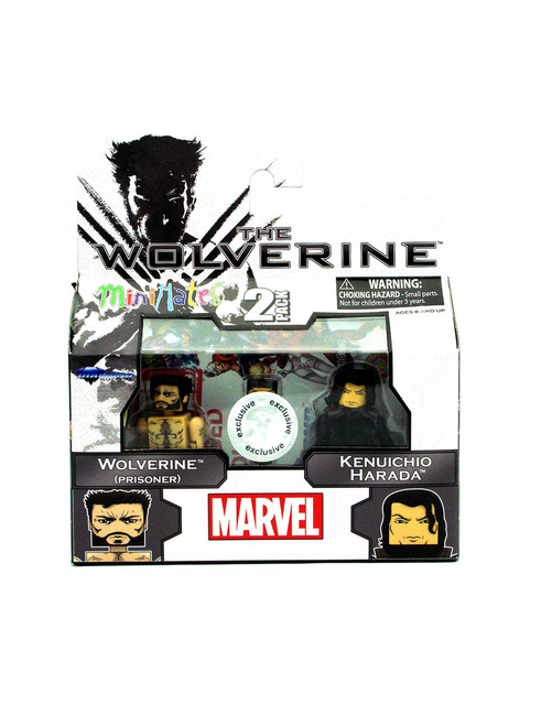 Marvel Minimates Wolverine (Prisoner) & Kenuichio Harada 2-Pack Movie Front View