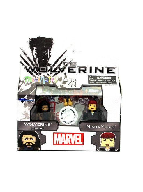 Marvel Minimates The Wolverine Wolverine (Yukon) & Ninja Yukio Front View