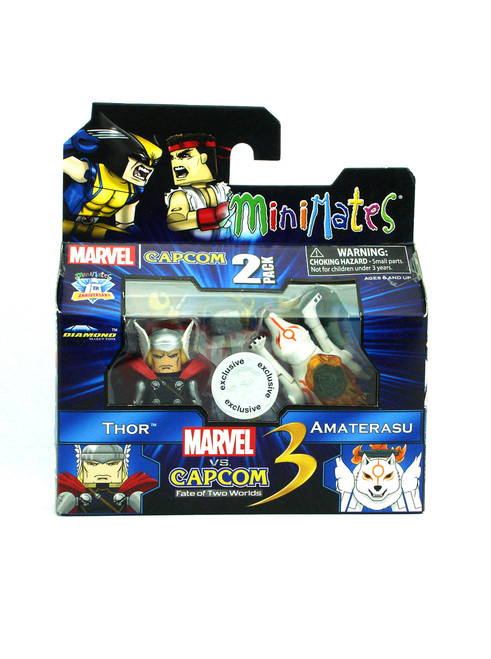 Marvel Minimates Thor & Amaterasu Marvel Vs. Capcom TRU Series 3 Front View