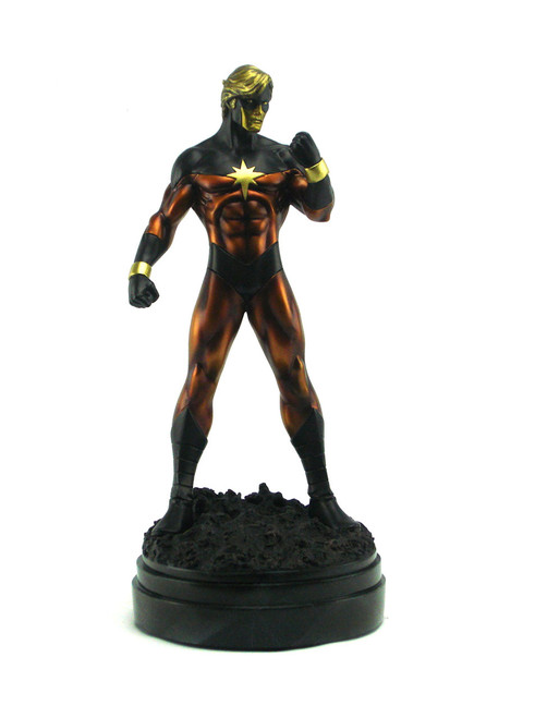 Bowen Designs Captain Marvel Painted Statue Faux Bronze Edition View 1