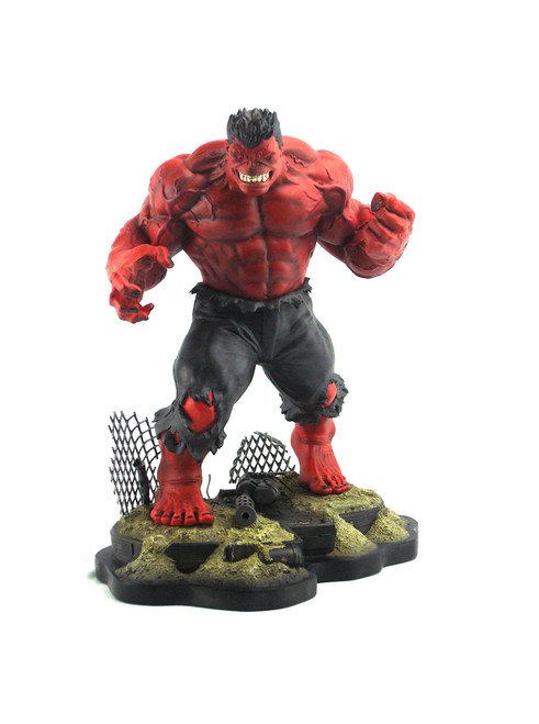 Bowen Designs Red Hulk Painted Statue View 1