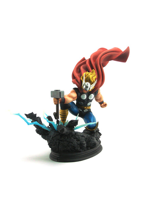 Bowen Designs The Mighty Thor Painted Statue Strike Down Version View 1