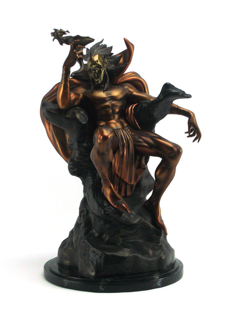 Bowen Designs Mephisto Painted Statue Faux Bronze Edition View 1