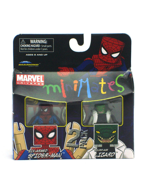 Marvel Minimates 6 Arm Spider-Man & Lizard Wave 37 Blue Box Version View 1