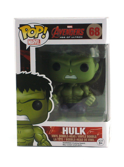 Funko Pop! Hulk Vinyl Figure #68 Avengers Age of Ultron Series View 1