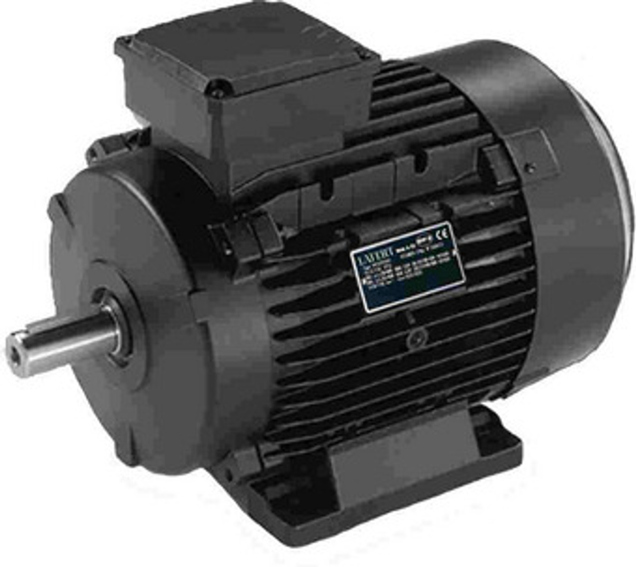 Black Lafert Three Phase 3 Ph Metric Electric Motor