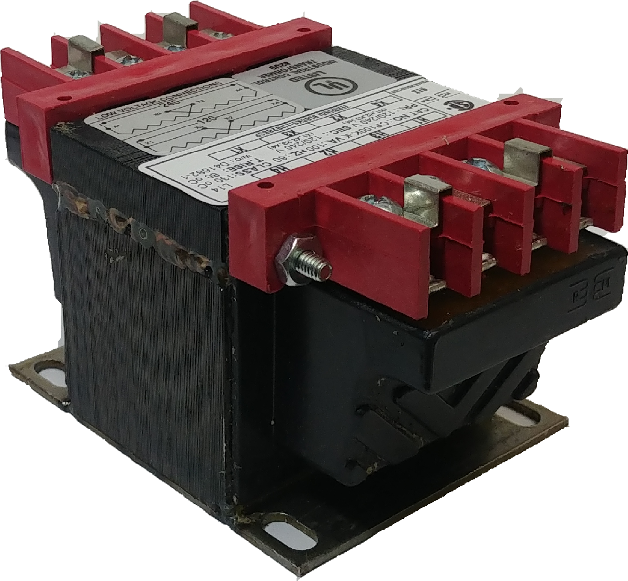 Standard industrial control transformer with epoxy potted windings