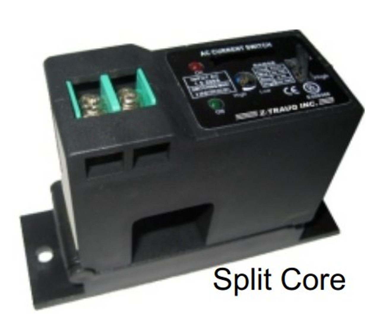 Split core current switch top left view