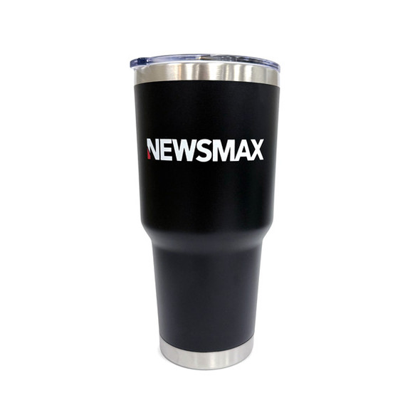 Black Newsmax Tumbler - 30oz