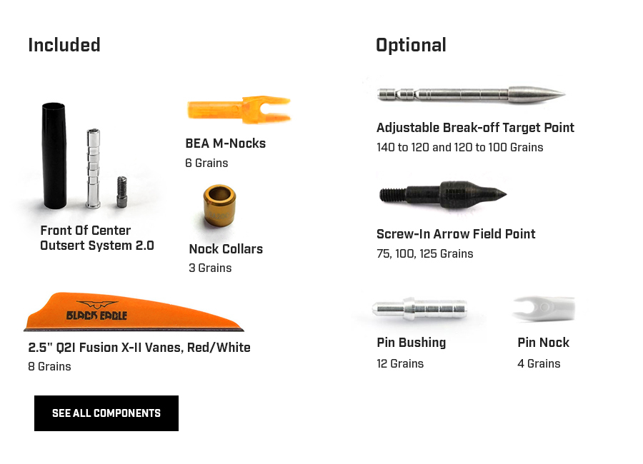 X Impact Fletched Arrows: Durable & Accurate
