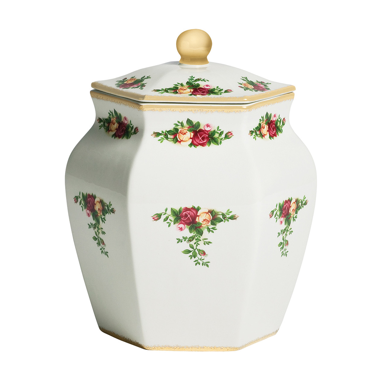 Royal Albert Old Country Roses Biscuit/Cookie Jar by Royal Albert-The Lamp  Stand