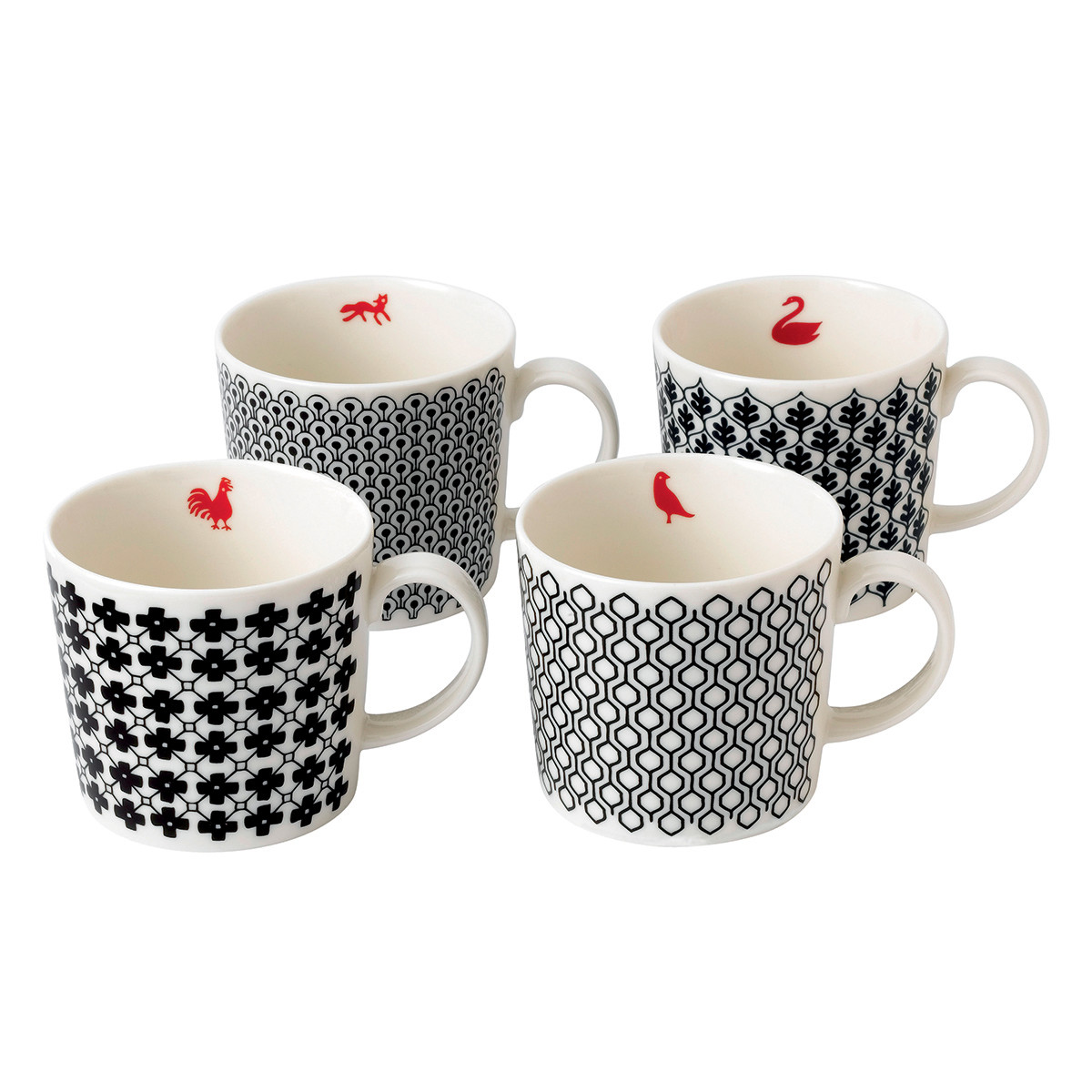 Royal Doulton Charlene Mullen Mixed Accents Mugs - Set of 4 - by