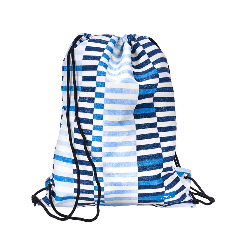 Scout Blue and White Striped Backpack Mochila Scout Stripes Blue | Bamboo main image 4