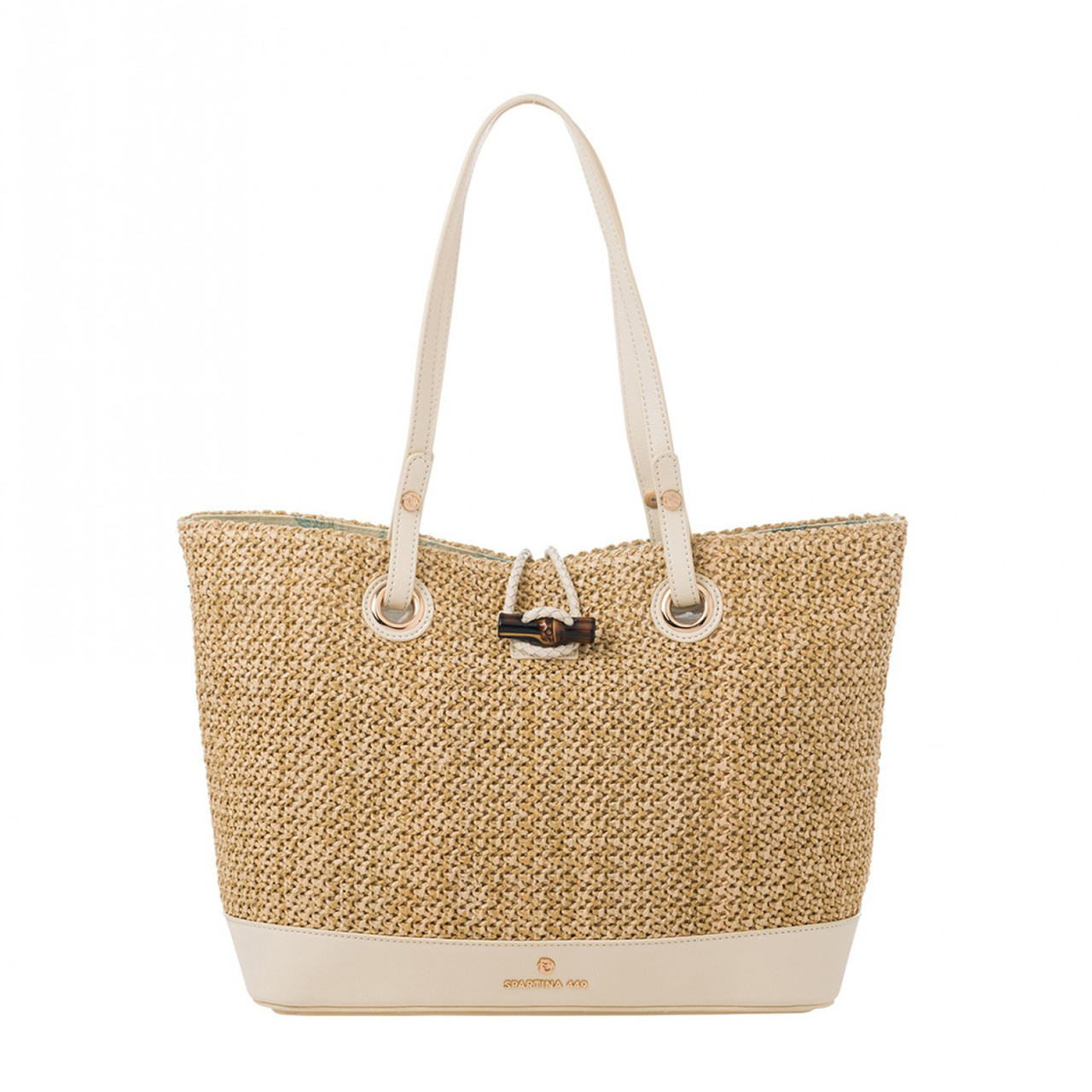 Spartina 449 Pearl Bamboo Chic Toggle Tote by Spartina 449-The Lamp Stand