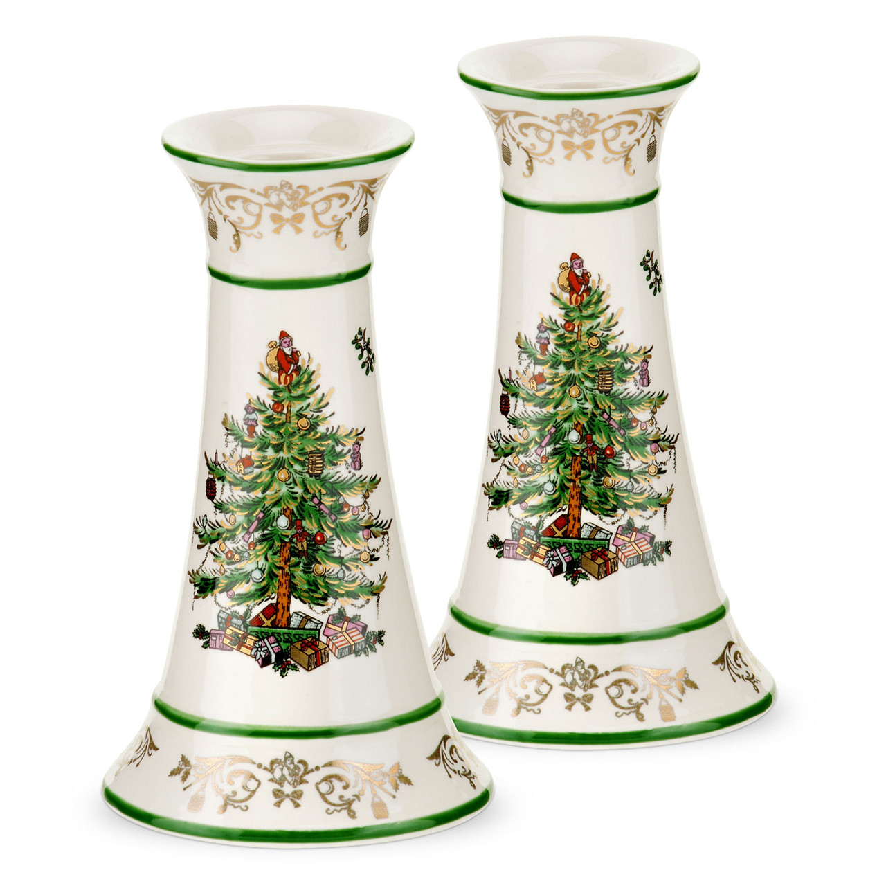 Spode (Portmeirion Group USA, Christmas Tree Gold Set of