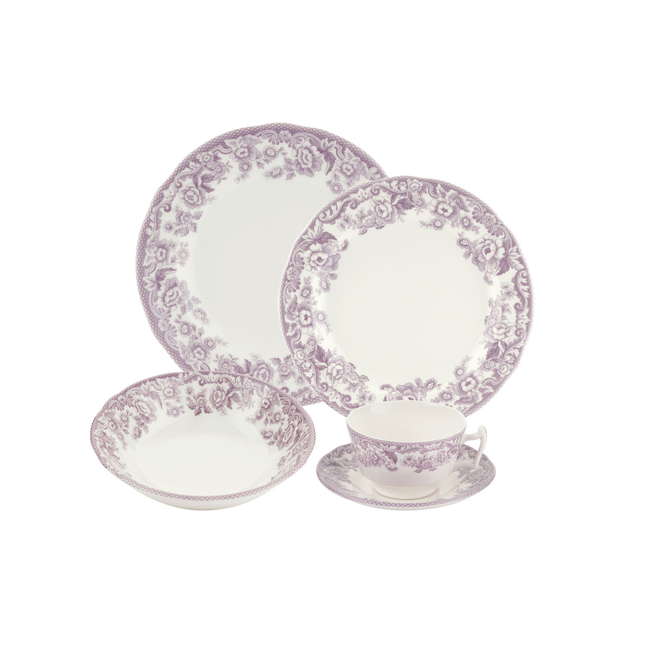 Spode (Portmeirion Group USA, Delamere Bouquet 5-Piece Place