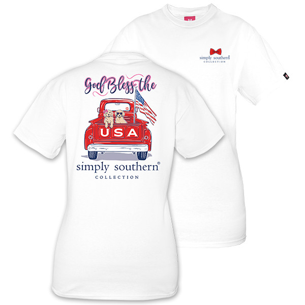simply southern god bless the usa shirt