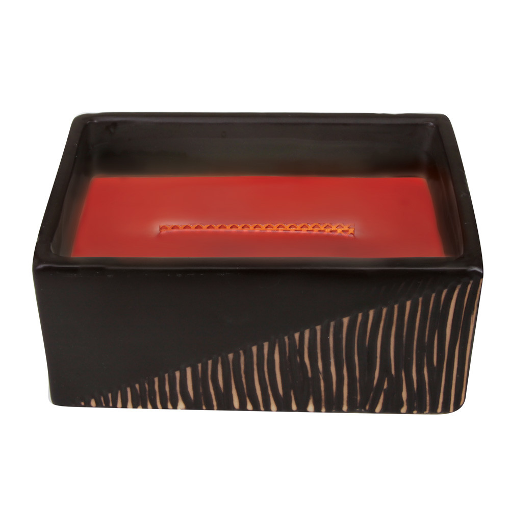 WoodWick Candles Cinnamon Chai Two-Tone Small Rectangle with HearthWick Flame