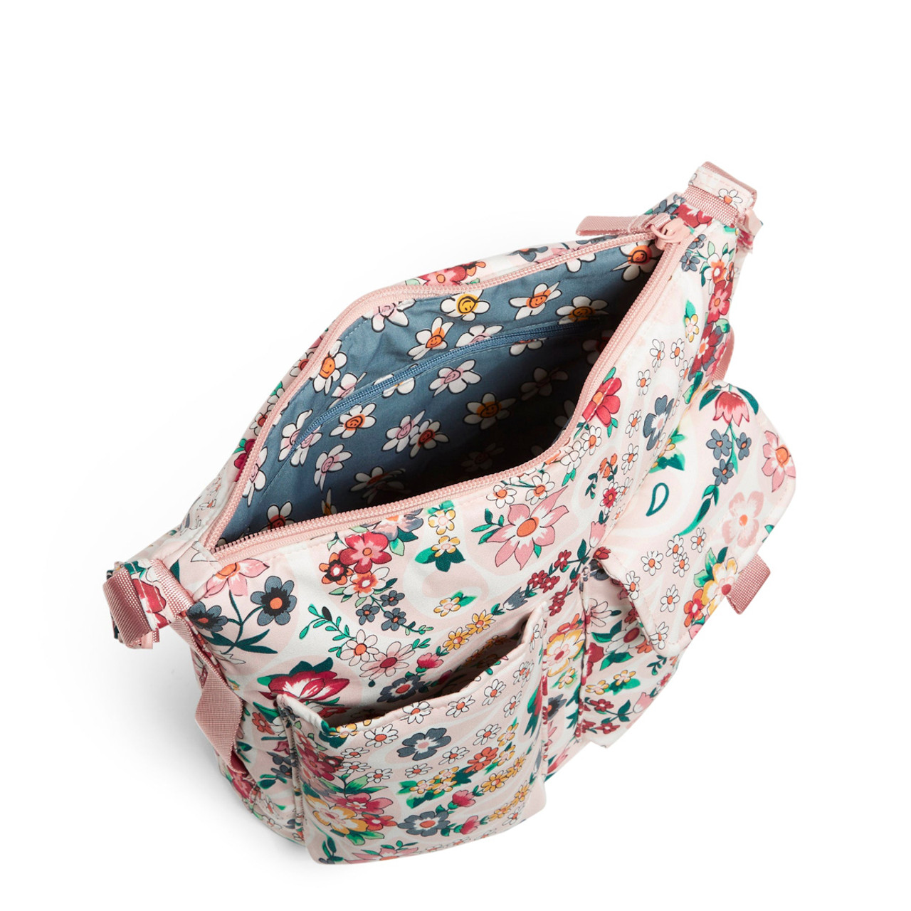 Vera Bradley Prairie Paisley Utility Bucket Crossbody Bag - The