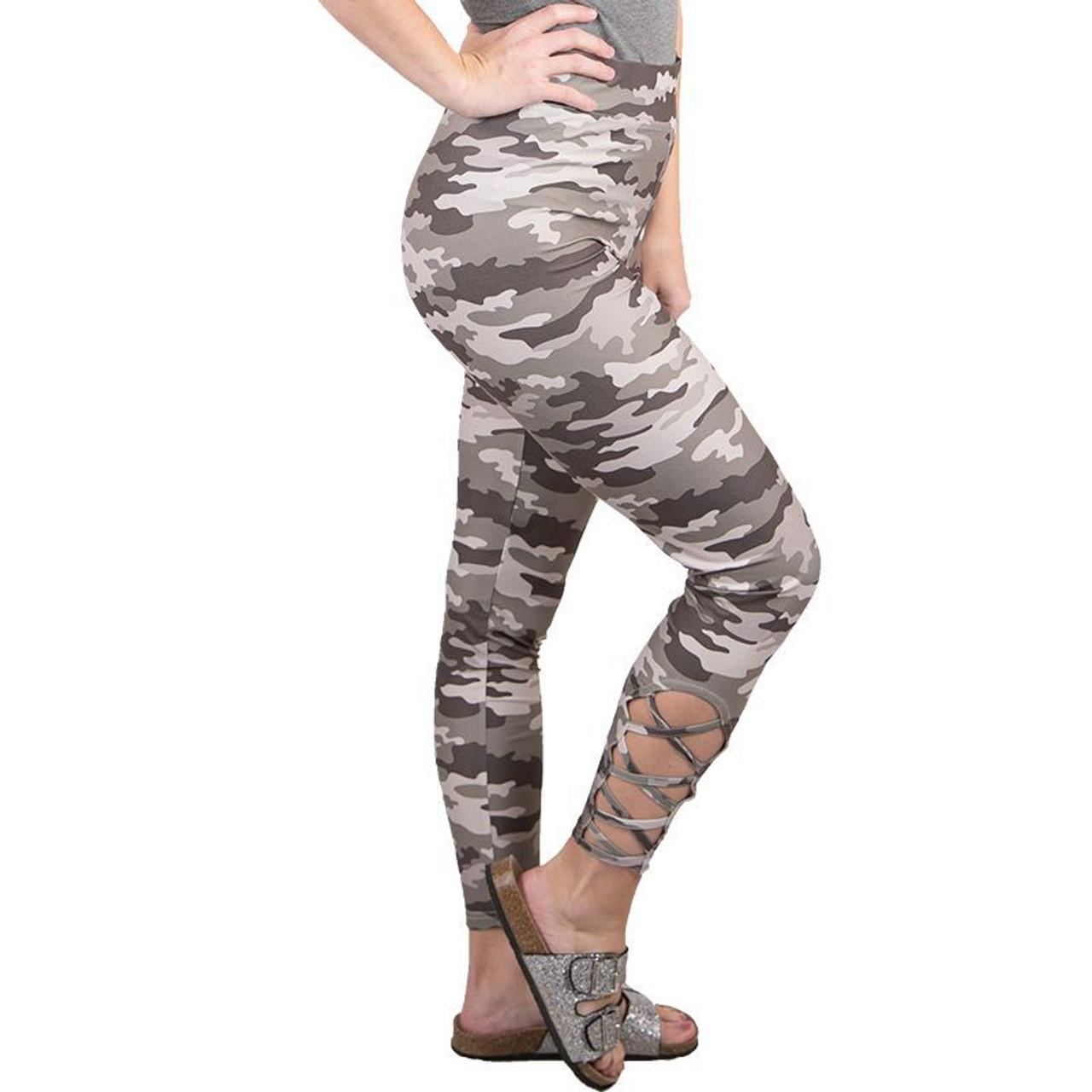 Simply Southern Camo Leggings Plus Size - The Lamp Stand
