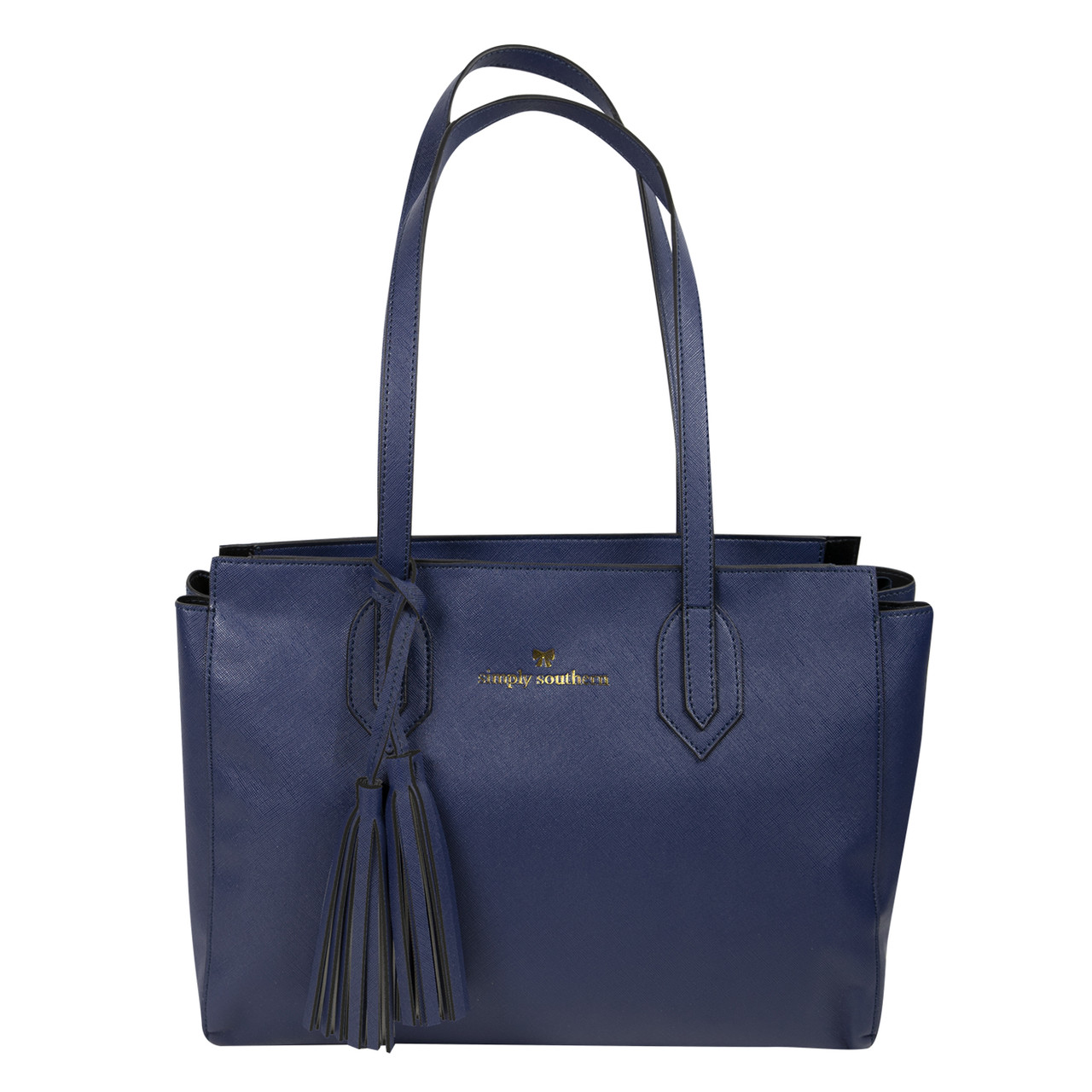 Simply Southern Navy Leather Purse by Simply Southern|The Lamp Stand