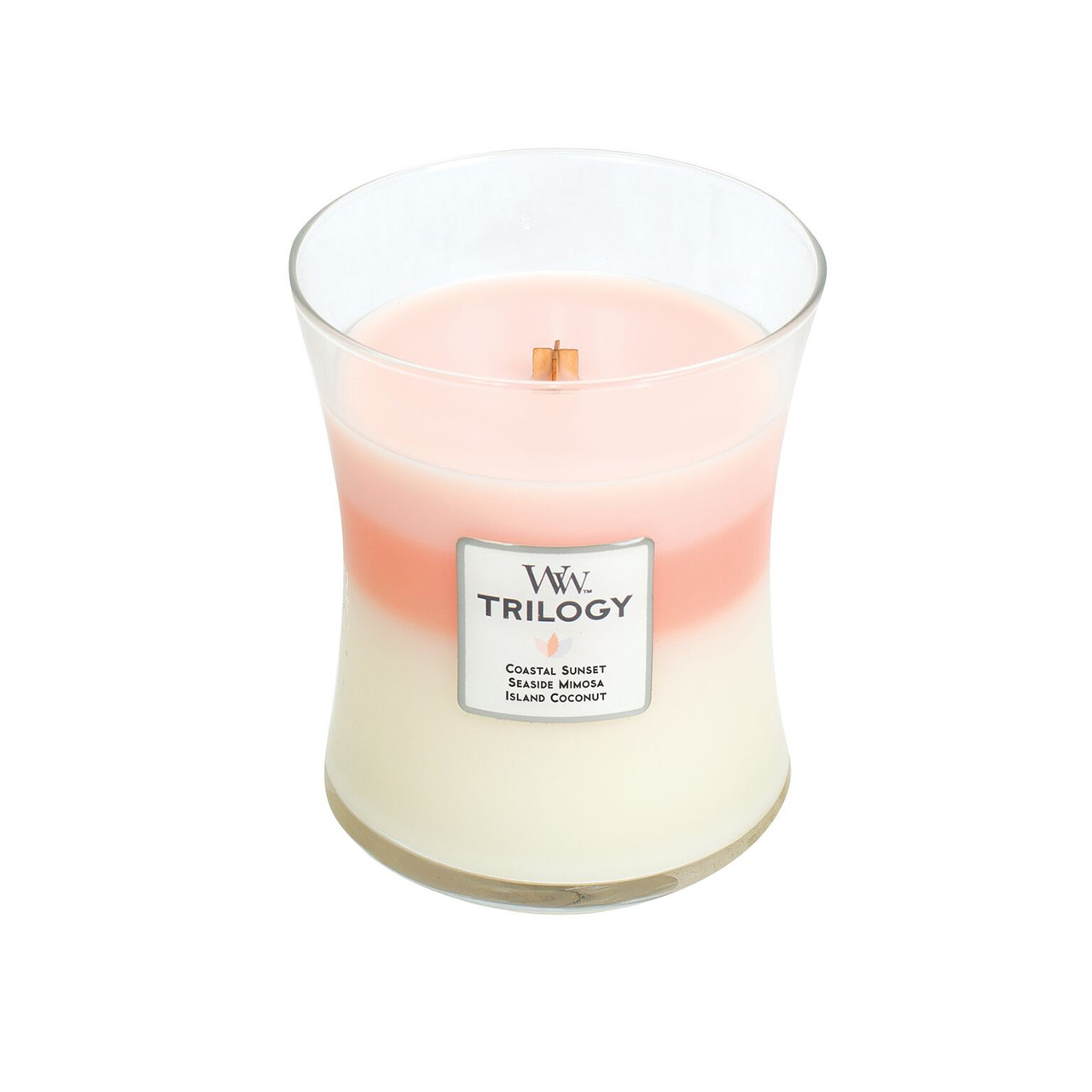 WoodWick Island Getaway WoodWick Trilogy Candle 10 oz.|The Lamp Stand