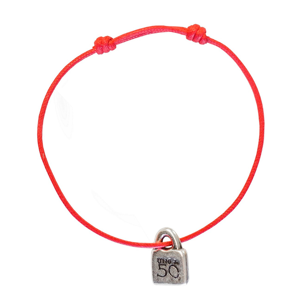 Uno de 50 Padlock Bracelet - Red - UNO de 50|The Lamp Stand