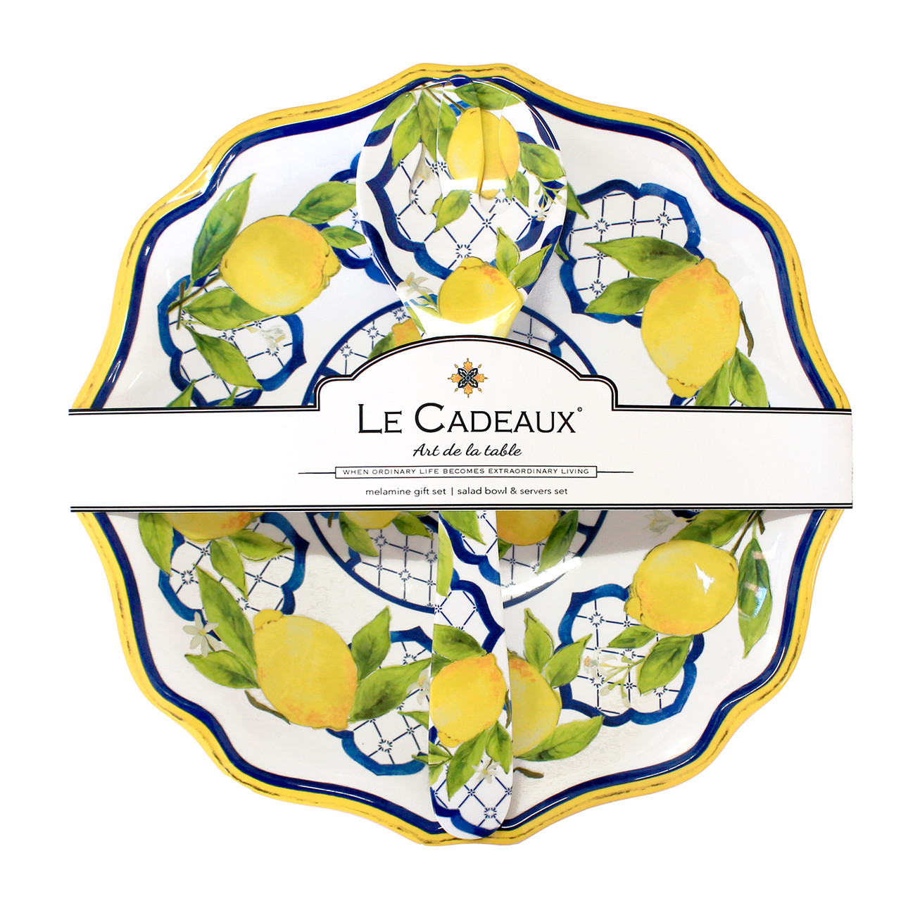 Le Cadeaux Palermo Salad Bowl and Server
