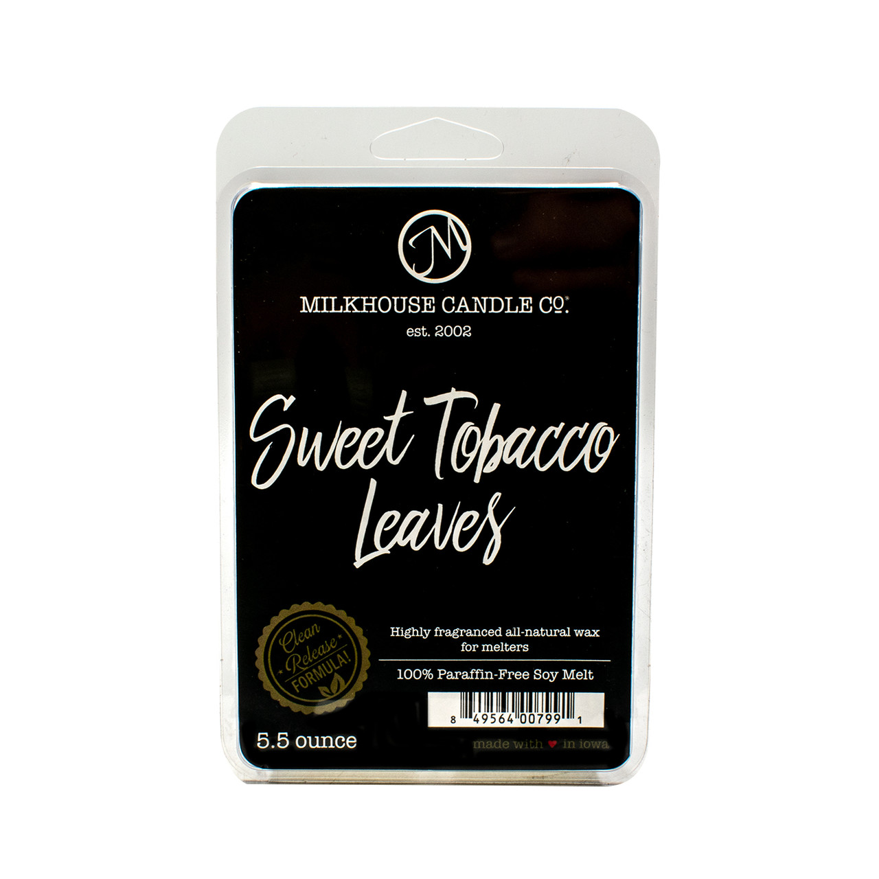 Milkhouse Candle Company, Sweet Tobacco Leaves, Creamery Collection Soy Wax  Fragrance Melts, 5.5 Ounce