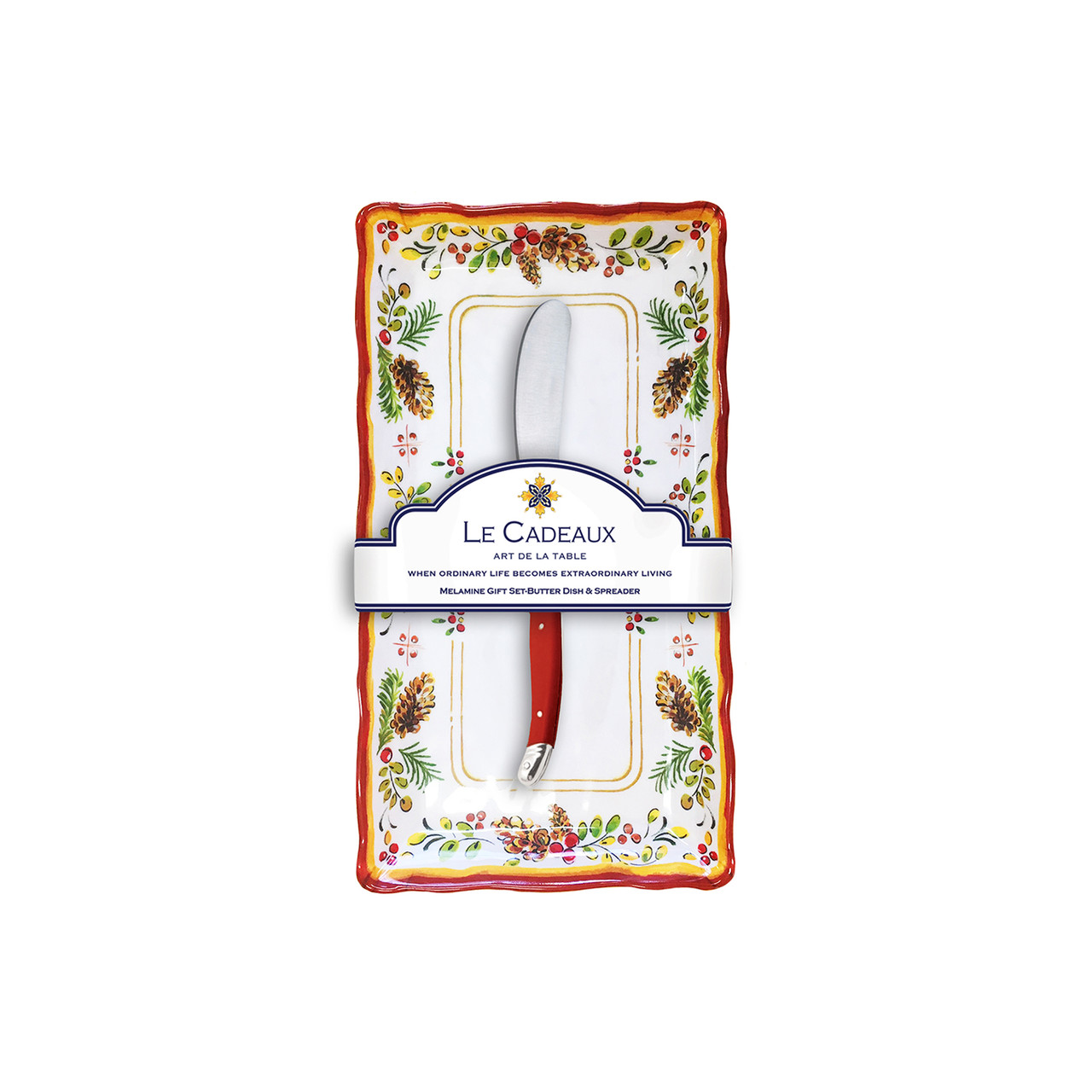 Le Cadeaux Noelle Butter Dish