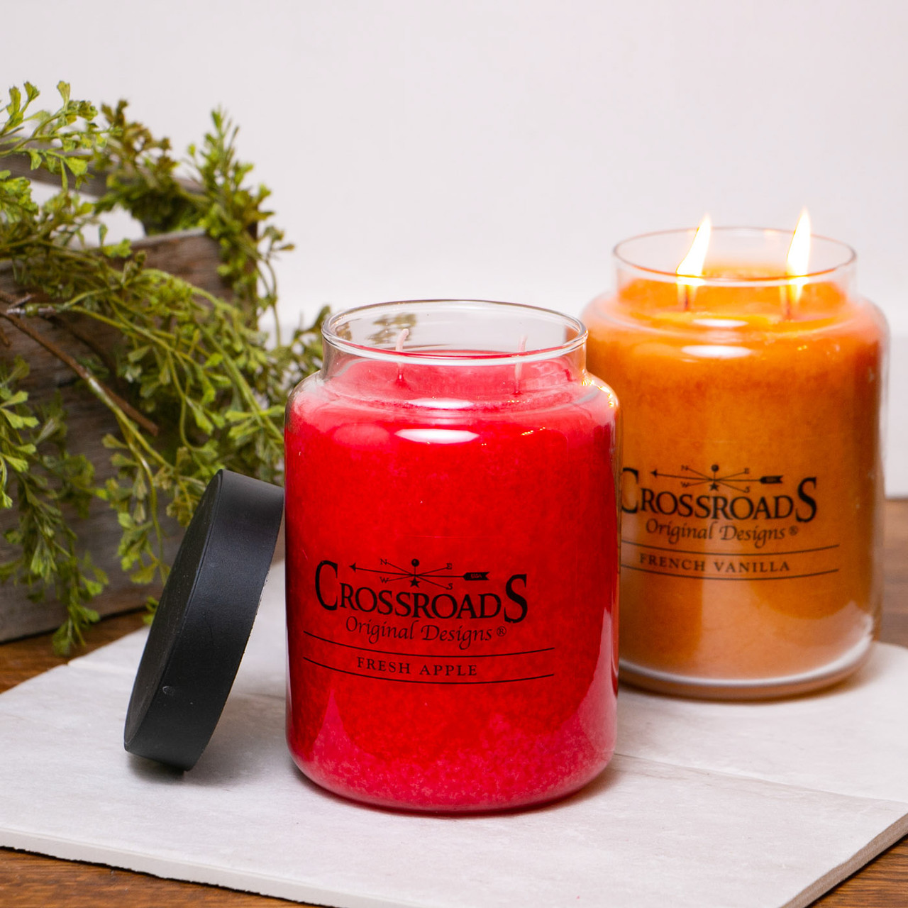 Crossroads Candles Fresh Apple 26 oz. Crossroads CandleThe Lamp Stand