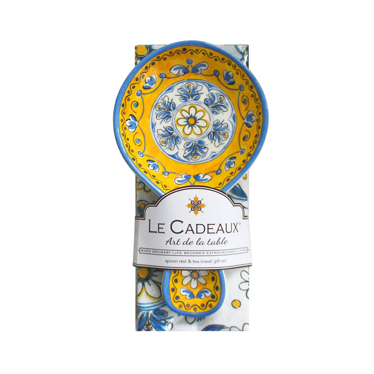 Le Cadeaux Benidorm Spoon Rest and Tea Towel