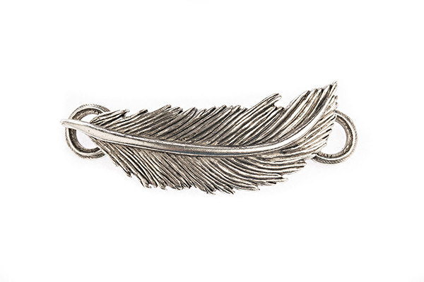 Eva Feather Pendant - Silver - Lenny 