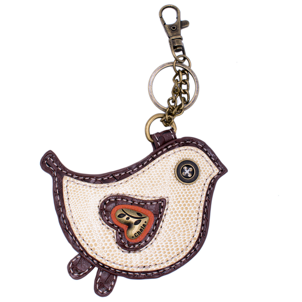 Peace Sign Feverfew Hemp Key Coin Purse Pouch