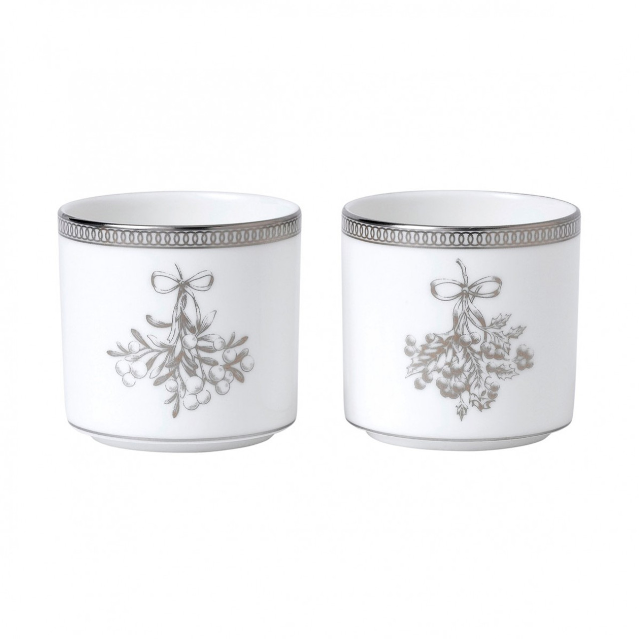 Wedgwood Winter White Votive Set of 2 by Wedgwood|The Lamp Stand