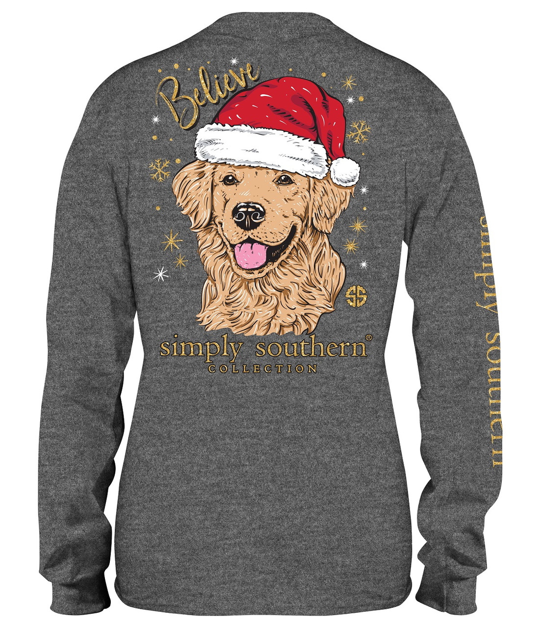 Simply Southern Large Santa Dog Believe 