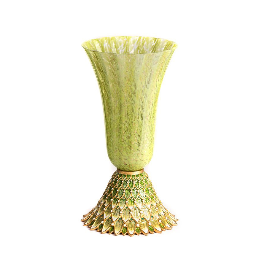 Jay Strongwater Sabrina Feather Vase Bouquet