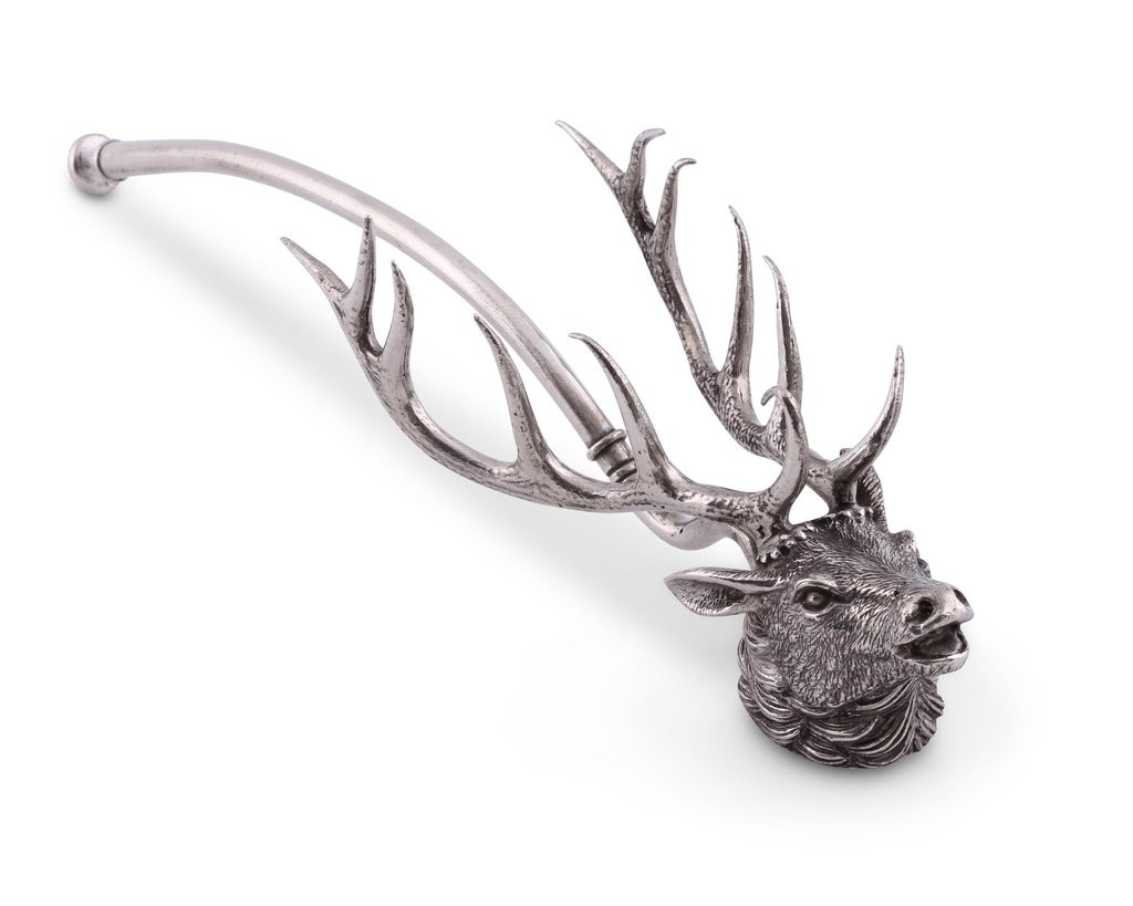 Elk Head Pewter Candle Snuffer