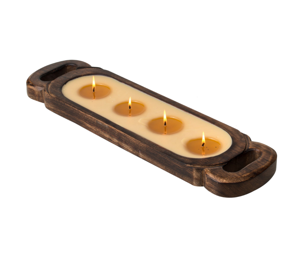 Himalayan Candles Red Currant 23" Wood Candle Tray by Himalayan Candles