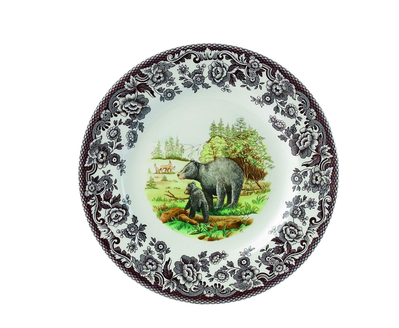 Spode Woodland Black Bear Dinner Plate by SpodeThe Lamp Stand