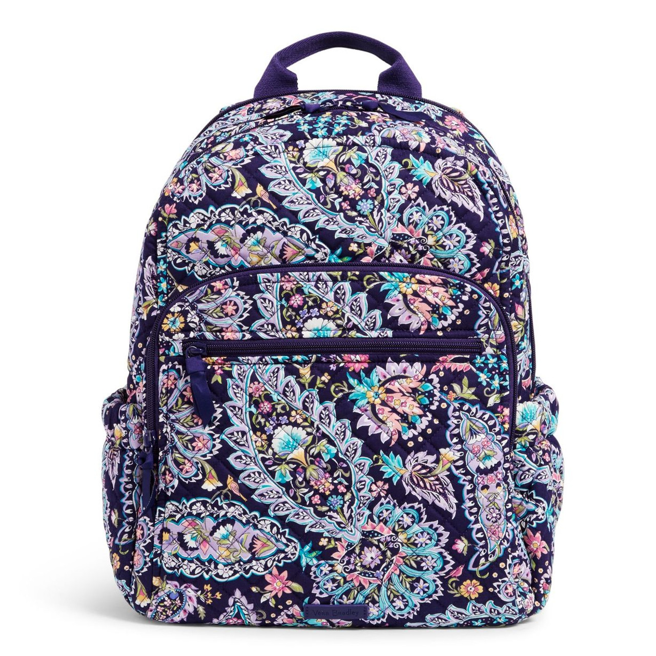 Vera Bradley Small Backpack in Mon Amour Gray | The Paper Store