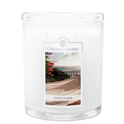 Colonial Candle Simple Breeze 22 oz. Oval Jar Colonial CandleThe Lamp