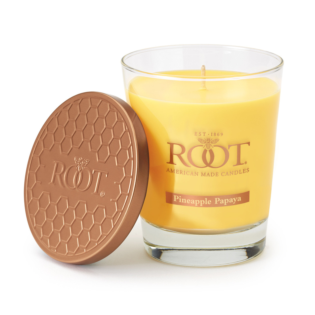 Root Candles Pineapple Papaya Large Honeycomb Veriglass Candle by Root ...