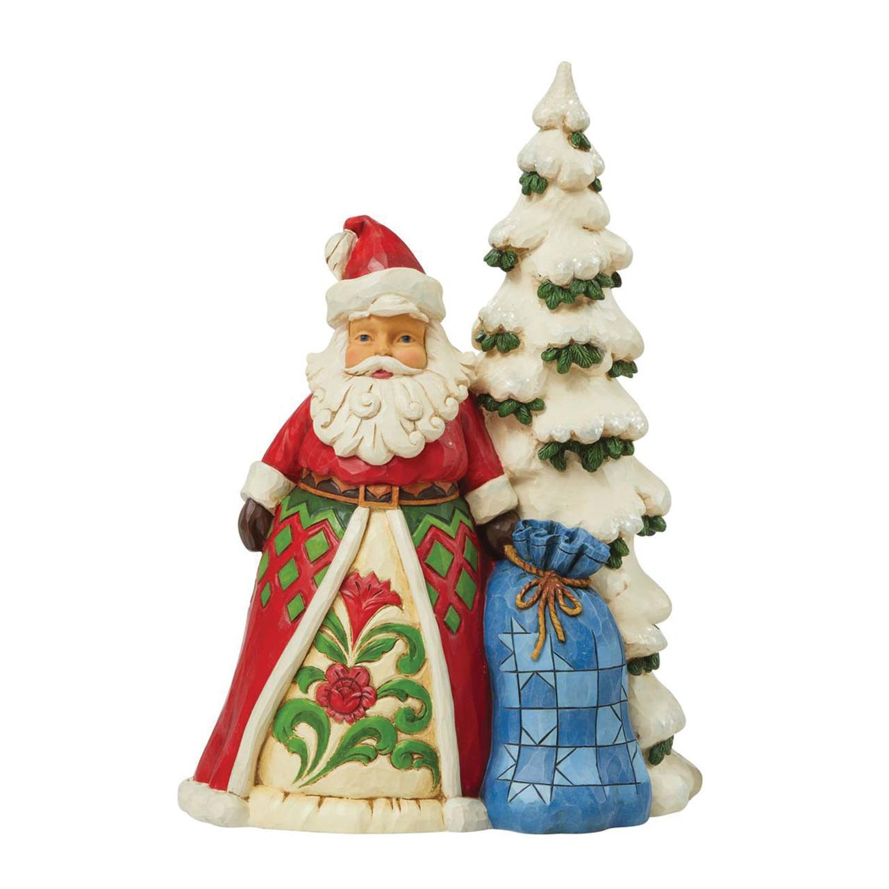 Jim Shore Heartwood Creek Figurine Santa With Tree by ENESCO