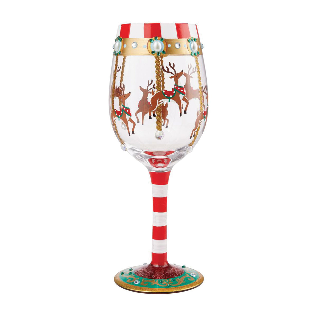 Lolita Love My Rescue Handpainted Wine Glass, 15 oz.